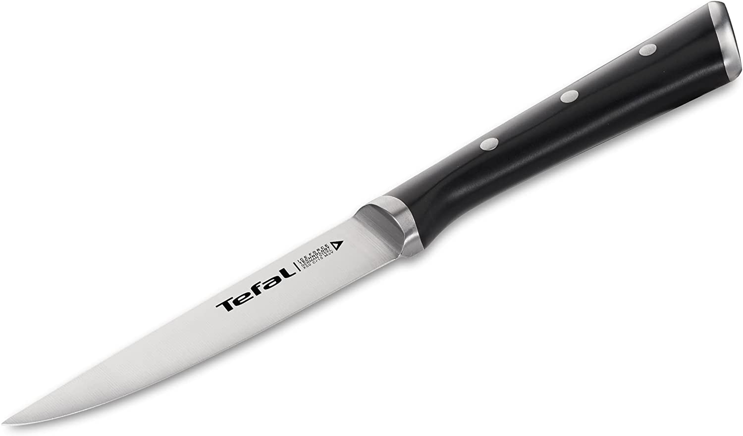 Tefal Ingenio Ice Force Knife - Stainless Steel, Black.