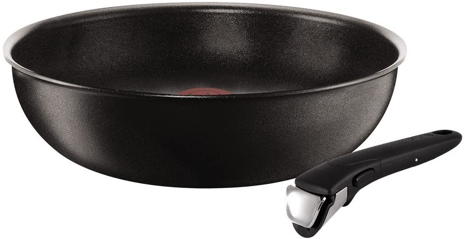 Tefal Ingenio Expertise l6501902 Wok Frying Pan 2-Piece Aluminium Black 36.5 x 30.5 x 9 cm Diameter 28 cm