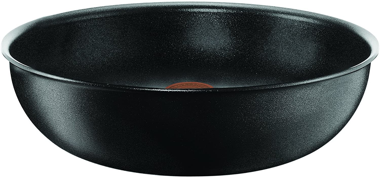 Tefal Ingenio Non-stick Induction Wok, 28 cm - Black