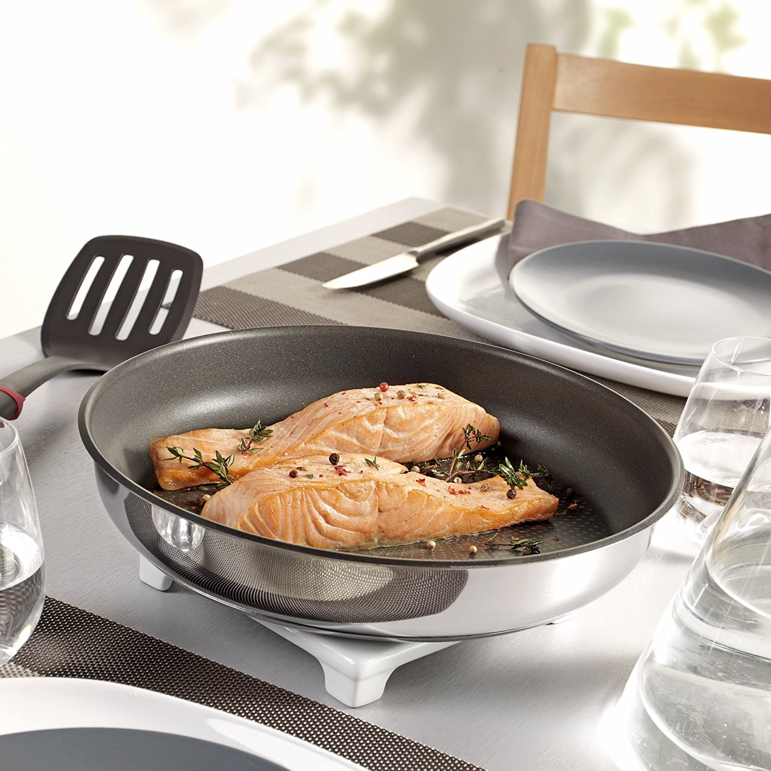 Tefal Ingenio Saucepan Set, Stainless Steel, 39 x 39 x 28 cm
