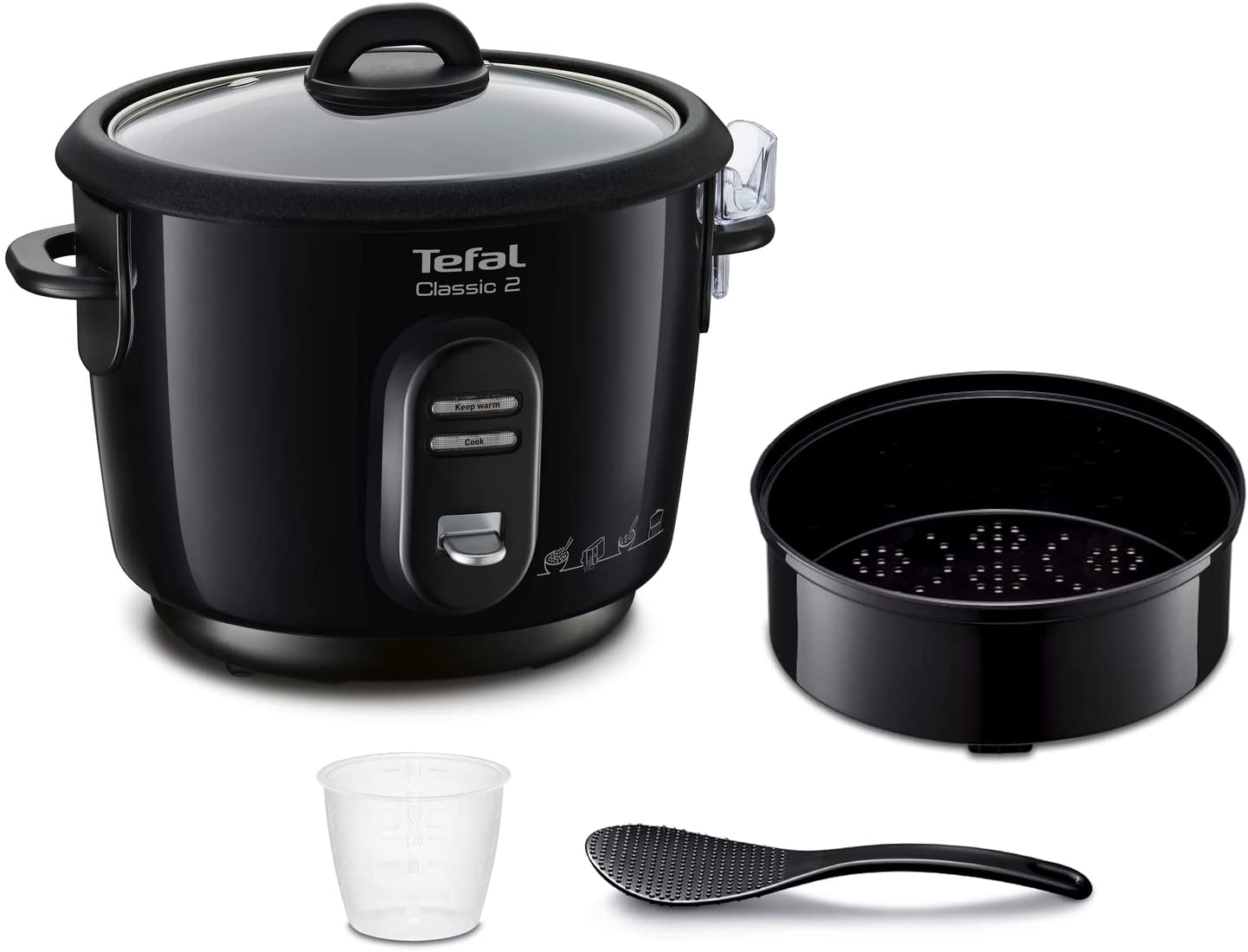 Tefal RK102811 Rice Cooker Classic Metallic Black