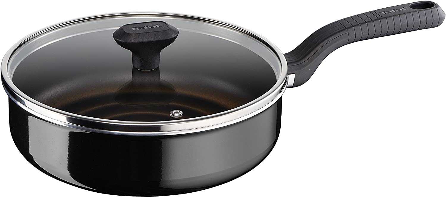 Tefal So Intensive Non-Stick Coating, Black/Metallic, black-metallic, 24 cm