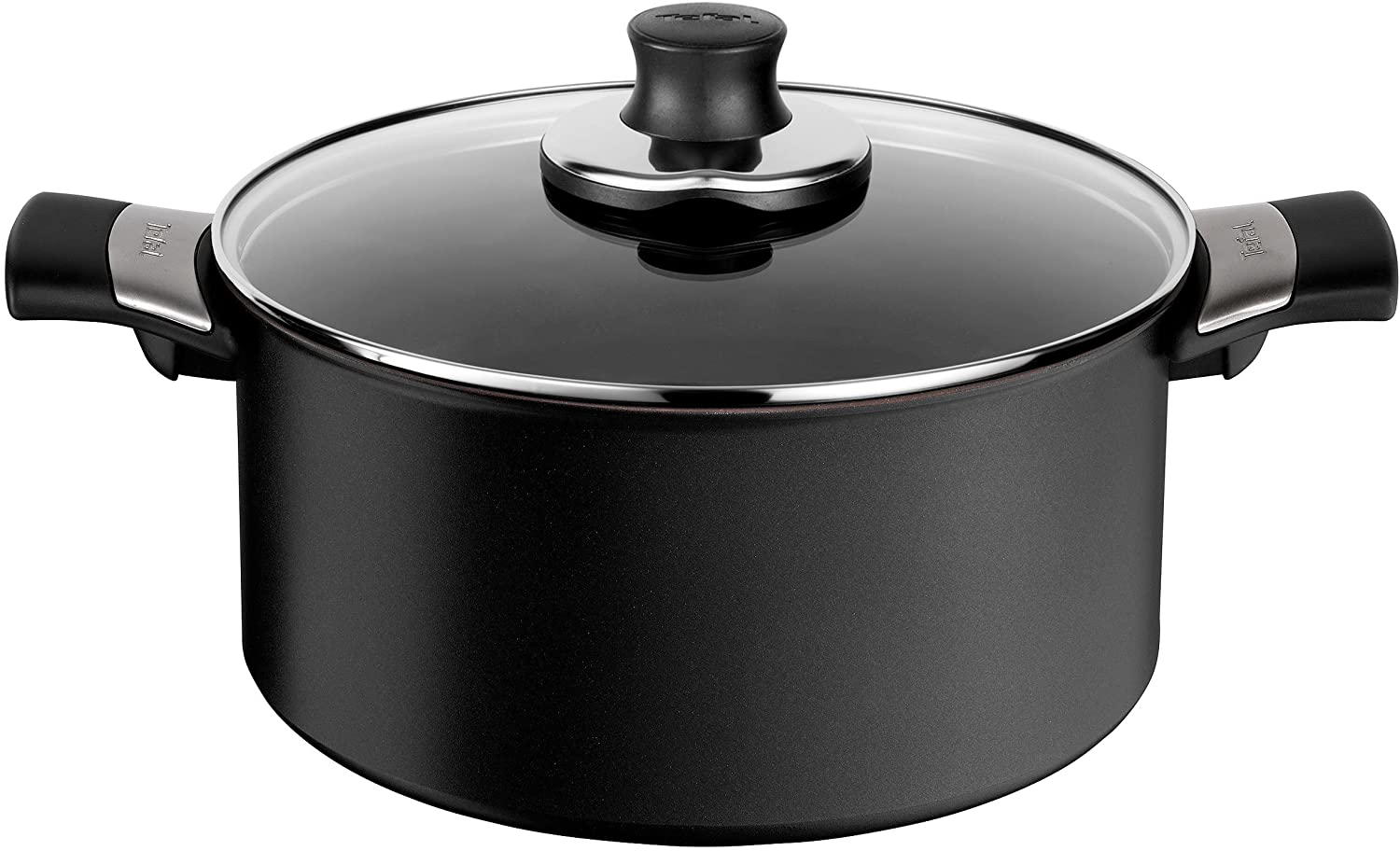 Tefal Talent Pro 6 Piece Non-Stick Saucepan Set with Lids, Suitable for Induction Cookers, Black , 20 cm