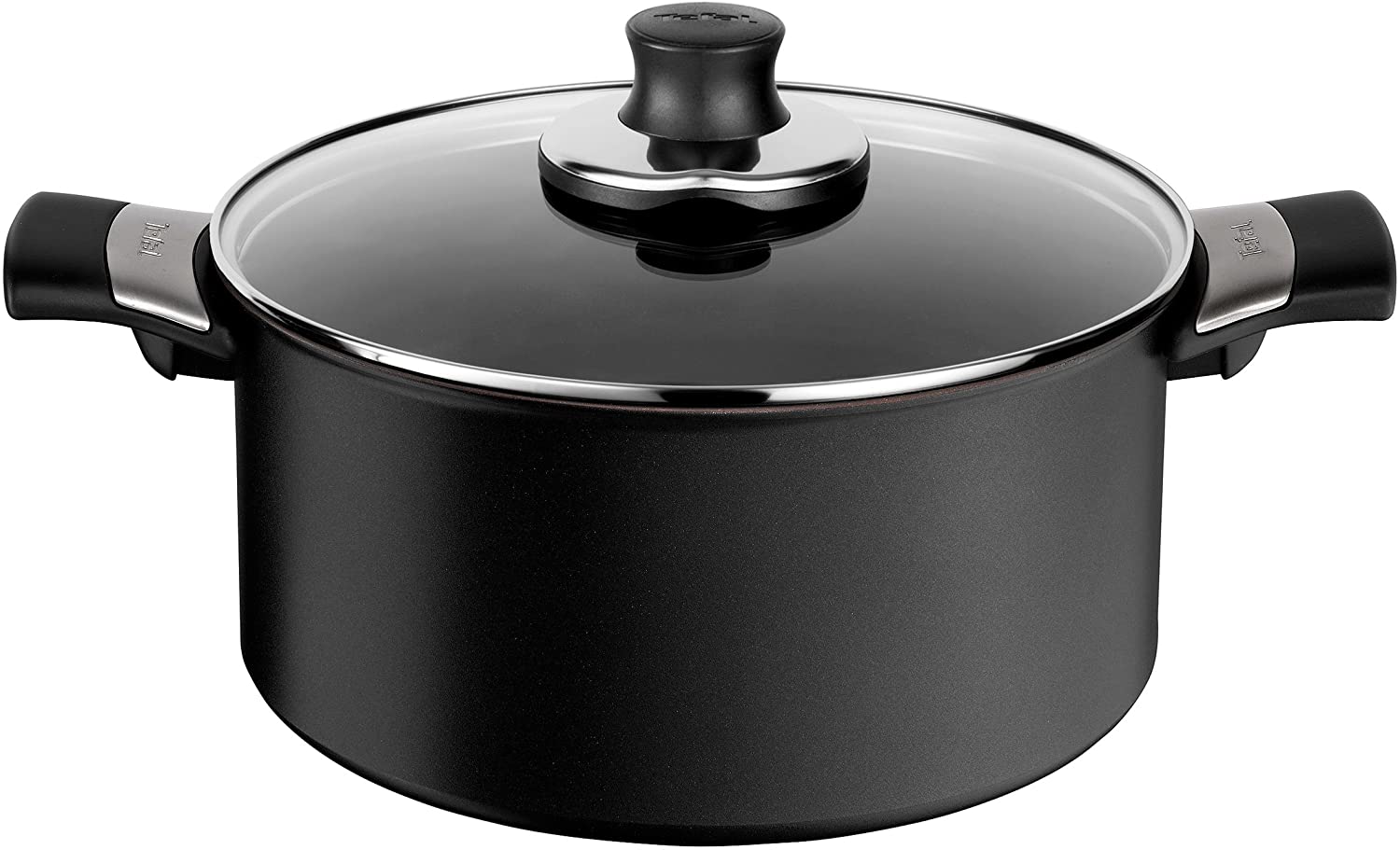 Tefal Talent Pro 6 Piece Non-Stick Saucepan Set with Lids, Suitable for Induction Cookers, Black , 24 cm