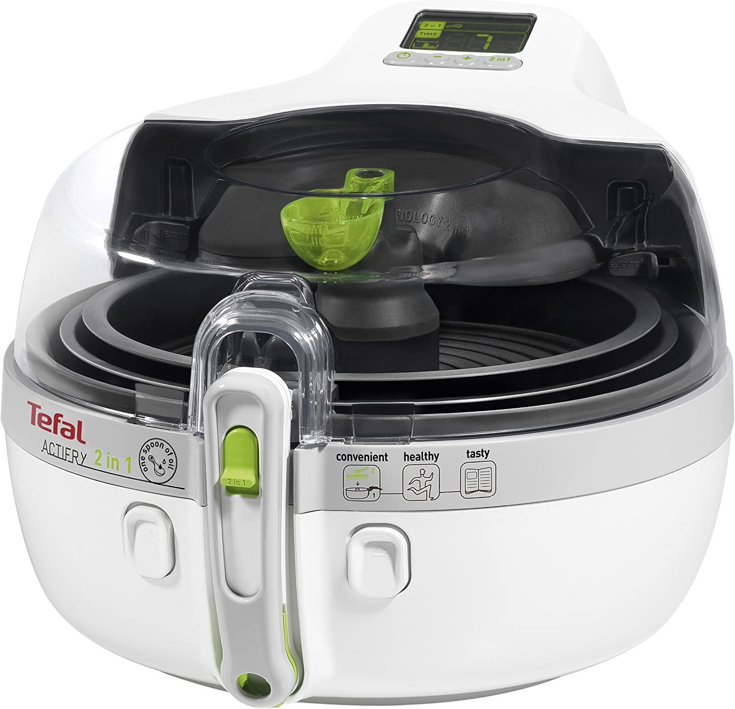 Tefal YV9600 Hot Air Fryer Actifry 2 in 1, White