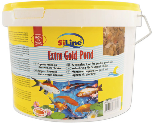Pond fish food SiLine Extra Gold Pond 5.5 l goldfish fish food
