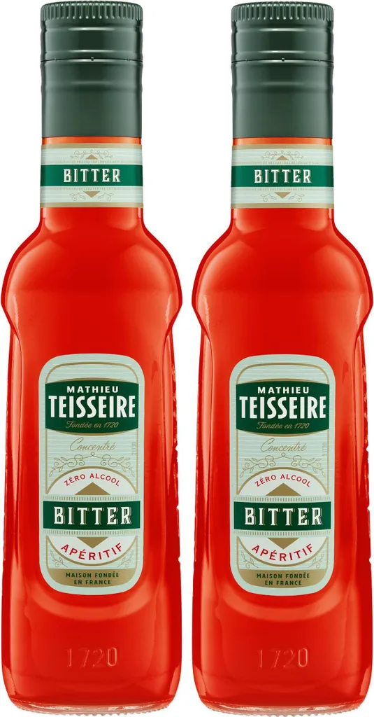 Teisseire Drink Syrup Bitter Aperitif 0.25L (pack of 2) 250 ml