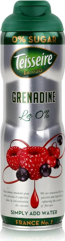 Teisseire Beverage Syrup Grenadine 0% - 600ml (pack of 1)
