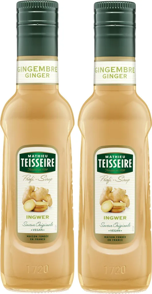 Teisseire Drink Syrup Ginger 0.25L (pack of 2)