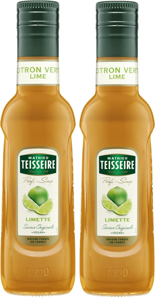 Teisseire Drink Syrup Lime 0.25L (Pack of 2)