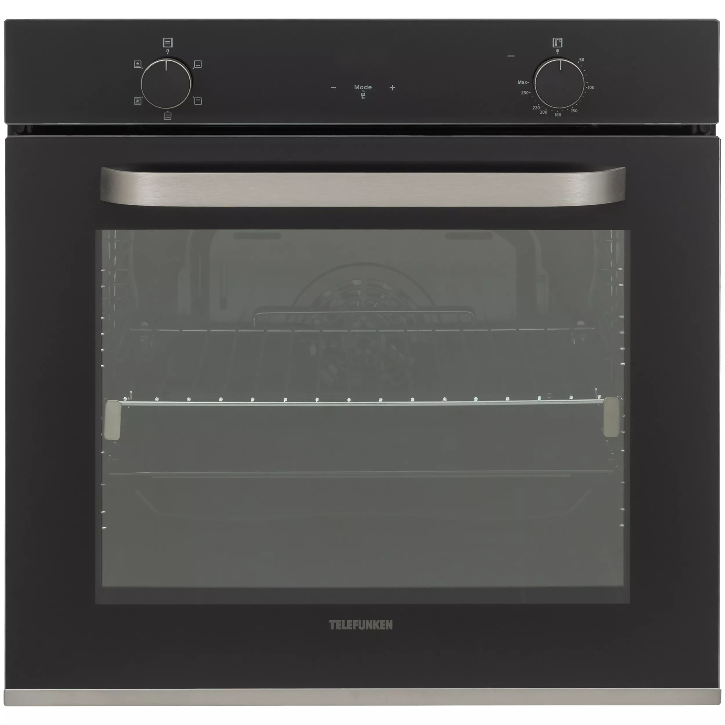 Telefunken built-in oven, self-sufficient, 78 liters, 60 cm oven, Hot Air Shield, convection/top and bottom heat, 5 functions