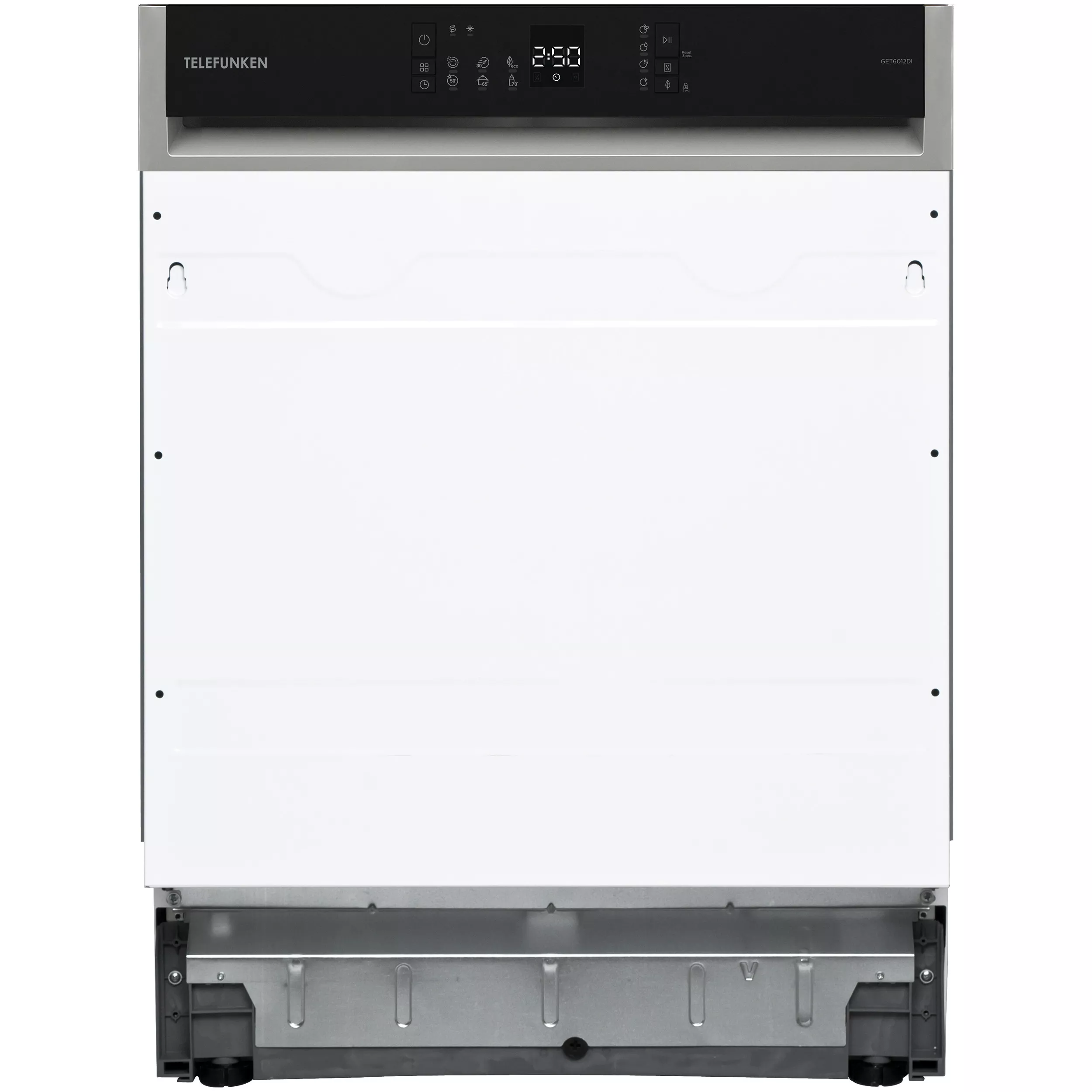 Telefunken dishwasher, 60 cm semi-integrated, built-in dishwasher, 12 place settings, 6 programs, AquaStop, delay start, auto-door, quiet 45 dB, GET6012DI