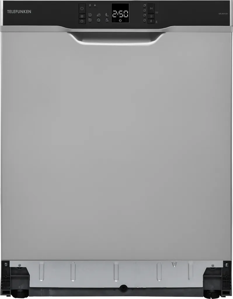 Telefunken built-in dishwasher, 60 cm, silver, 12 place settings, 6 programs, AquaStop, 45 dB, GEU6012DI