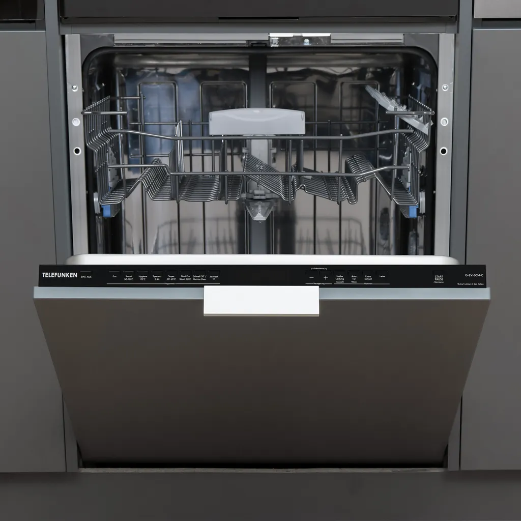 Telefunken fully integrated dishwasher | 60 cm built-in dishwasher | 12 place settings | 9 programs | AquaStop | G-EV-6014-C