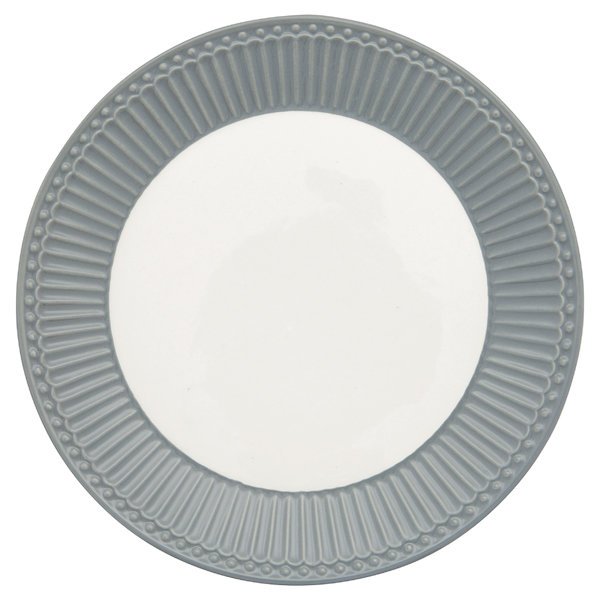 Alice Stone Grey plate by Greengate at