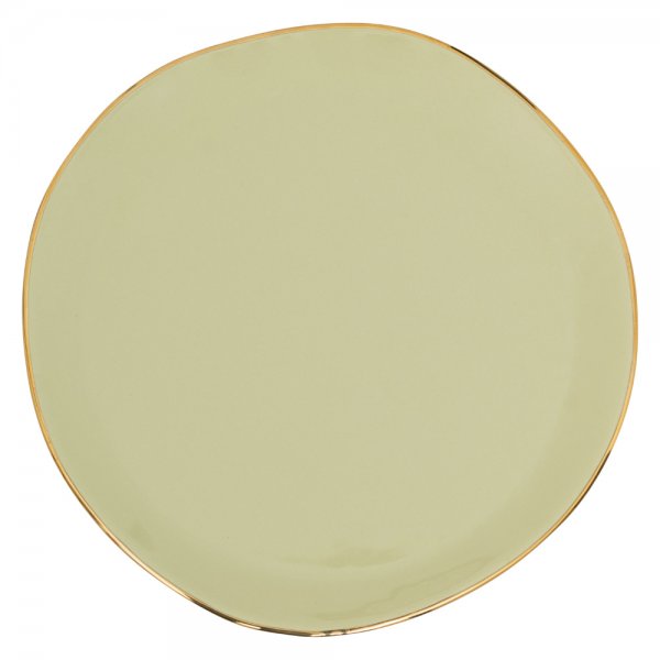 Plate Good Morning Pale Green Urban Nature Culture