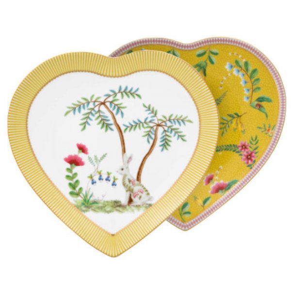 La Majorelle heart-shaped plate by Pip Studio