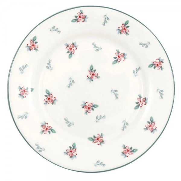 Jalia White 8" plate from Greengate
