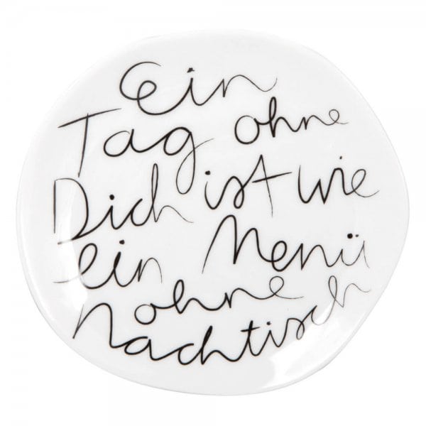 Wheeler Small Plate "A Day Without You" 14 cm by Räder Design