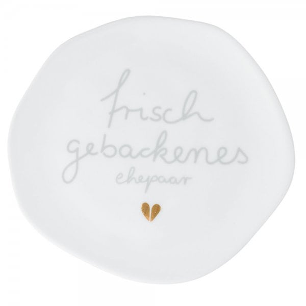 Rader Plate Small Freshly Baked Couple by Räder Design