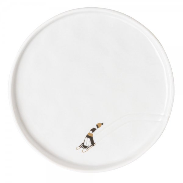 Wheeled plate snowball fight gold runners 15cm wheeled design