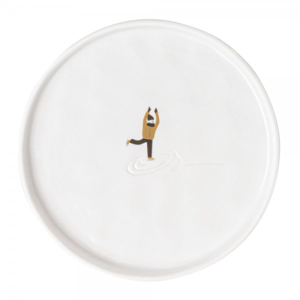 Wheeler plate, snow day, ice skating, 15 cm, by Räder Design
