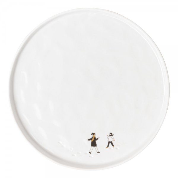 Wheeler plate, snow day, snowball fight, 22 cm, wheel design