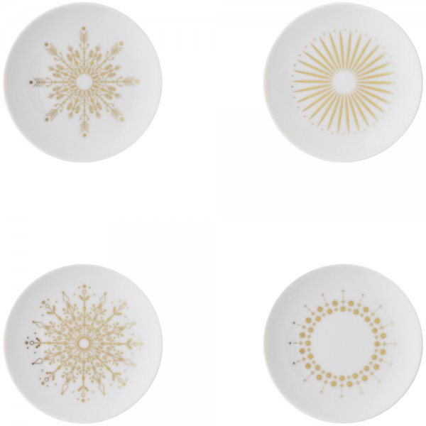 Plate set flat TAC Gropius Festive Cebratio Rosenthal