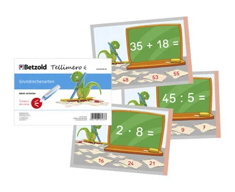 Tellimero math cards “Basic arithmetic operations”