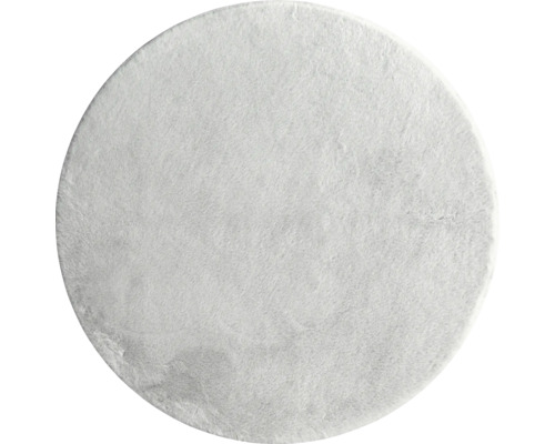 SoleVito Florence rug, light grey, round, Ø 80 cm