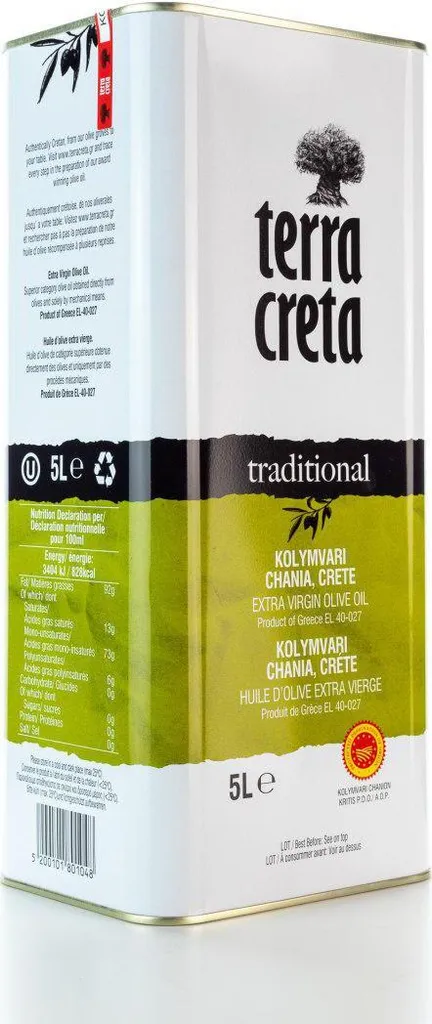 Terra Creta Kolymvari P.D.O. Olive oil 5.0l