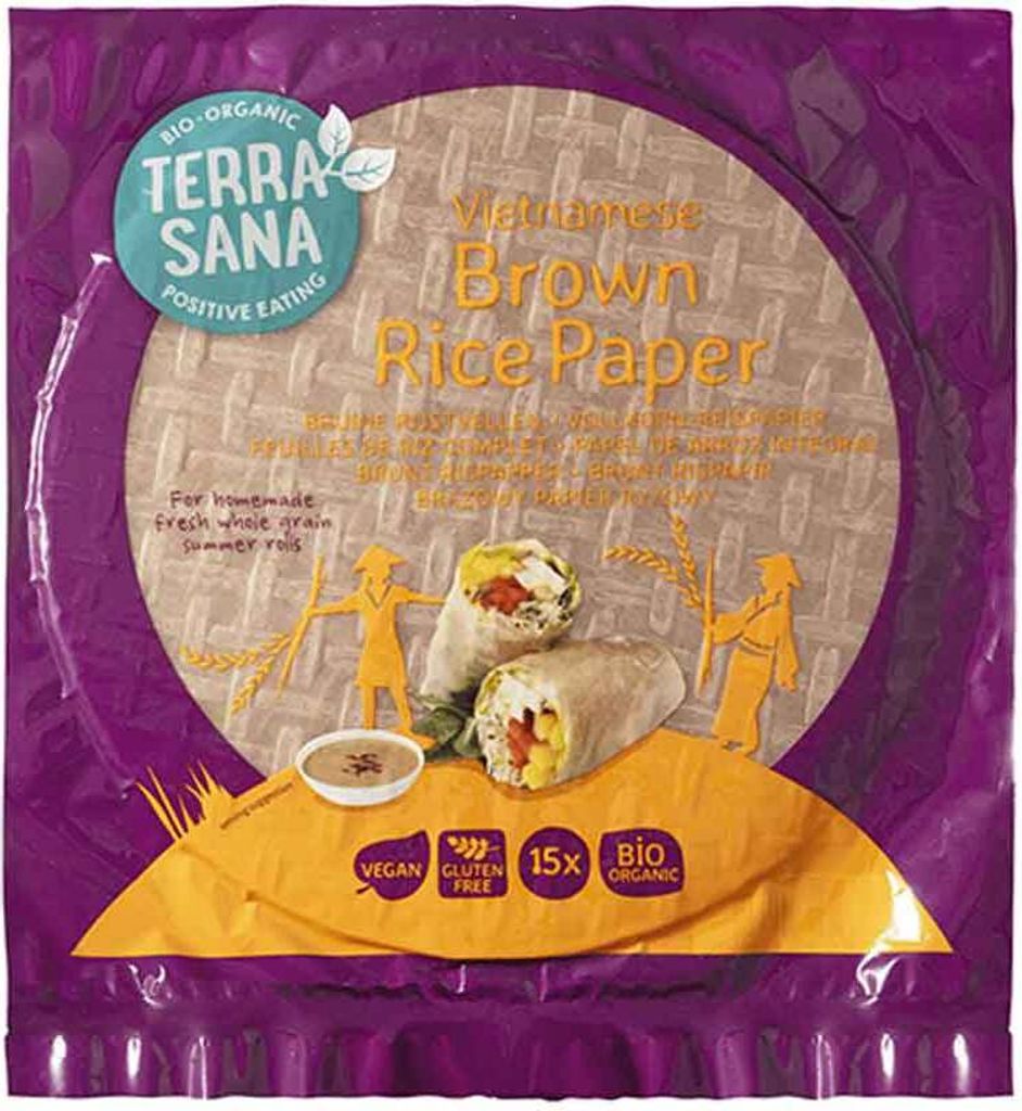 TERRASANA whole grain rice paper 150g