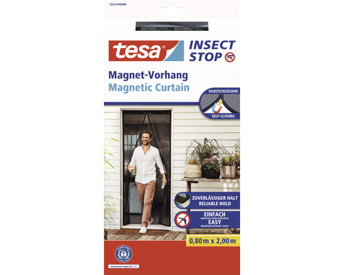 Tesa® fly screen magnetic curtain 0.8x2 m