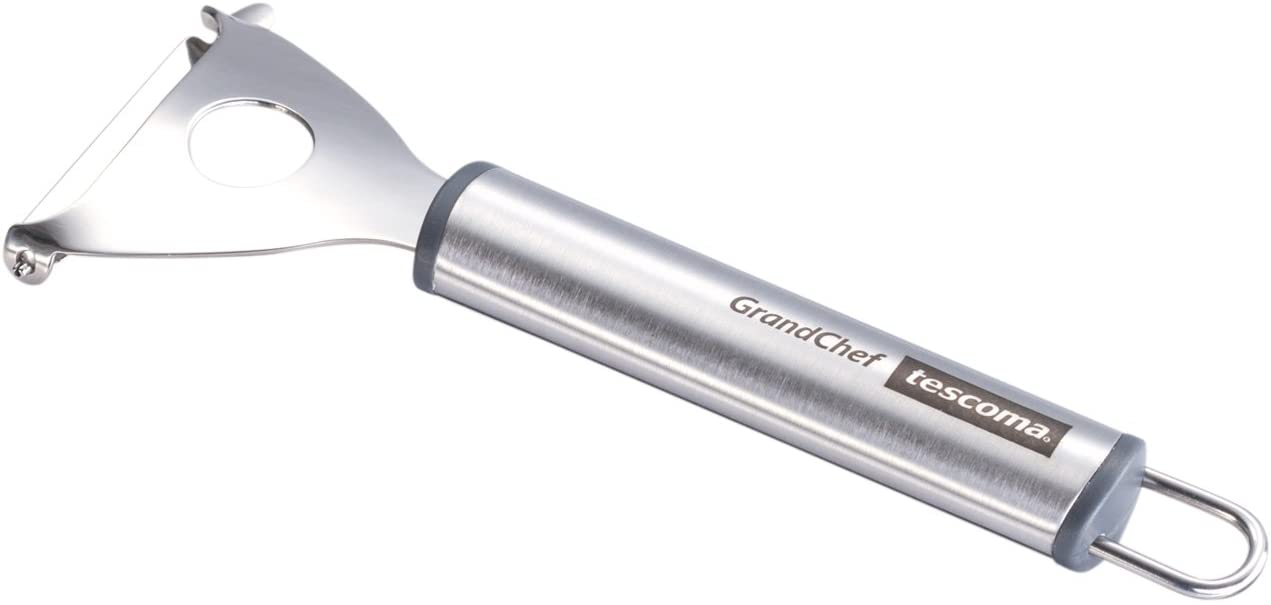 Tescoma 428231 Peeler with Lateral Blade, Stainless Steel, Grey