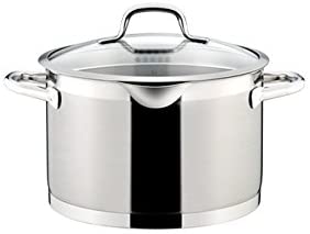 Tescoma 7.0 Litre Deep Pot with Straining Lid Diameter 24 cm President Assorted