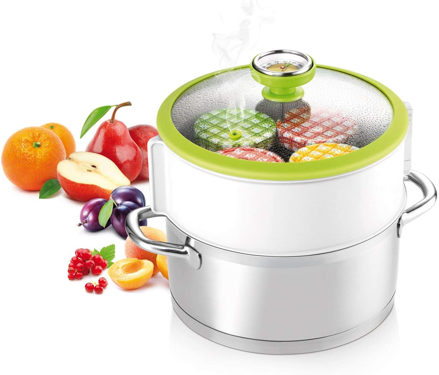 Tescoma Della Casa 895260 Preserving Set with Thermometer Plastic White 25.5 x 12 x 26 cm