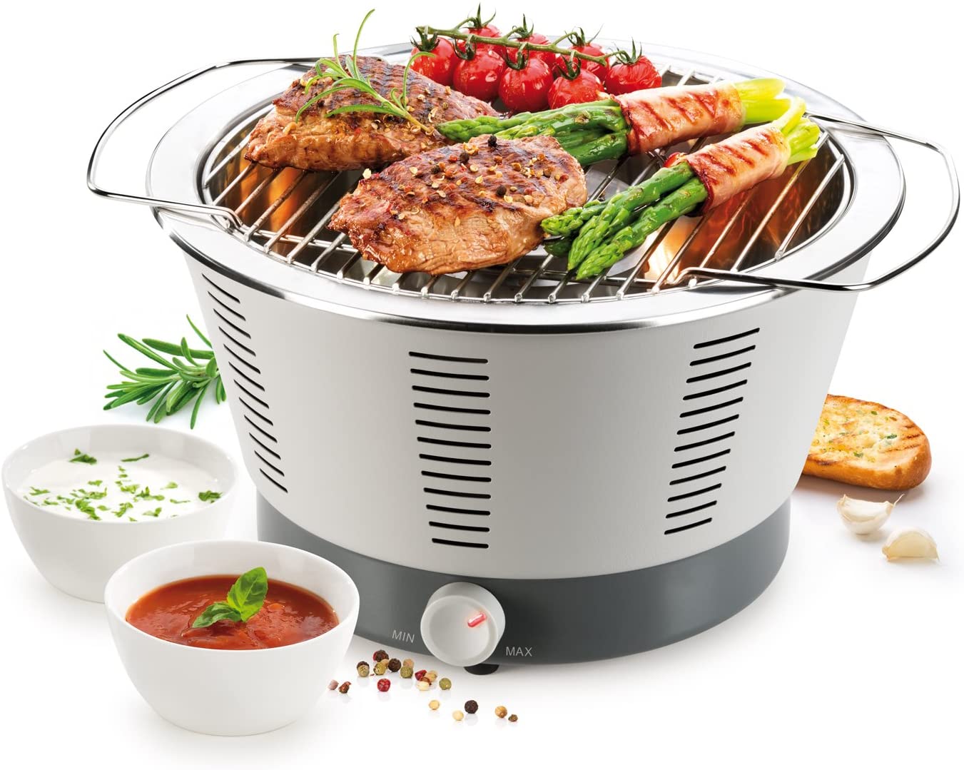 Tescoma Barbecue Party Time Table, Stainless Steel, Grey, 41.5 x 36.5 x 22.5 cm