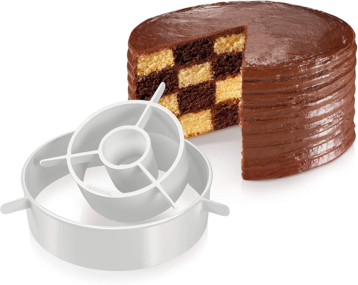 Tescoma Utensile Per Torta Scacchiera Baking Mould 25.5 x 21.5 x 5.3 cm White