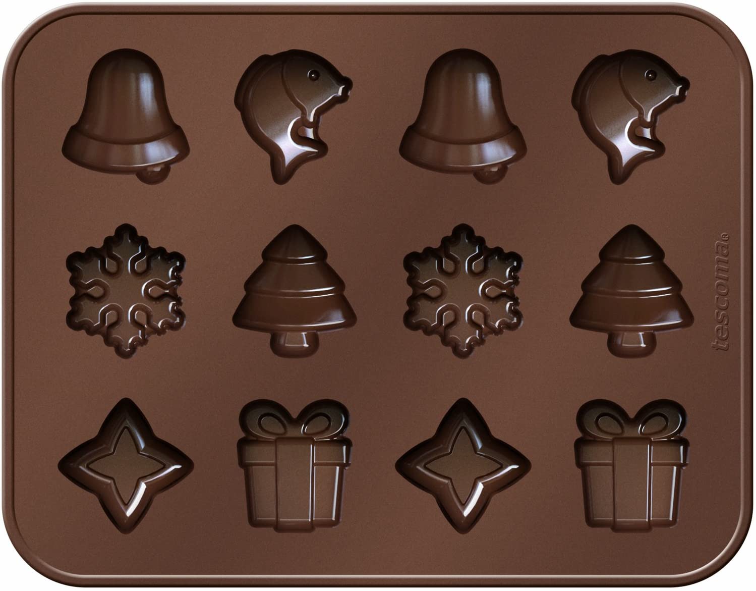 Tescoma Chocolate Mould Set Delícia Silicone; Christmas