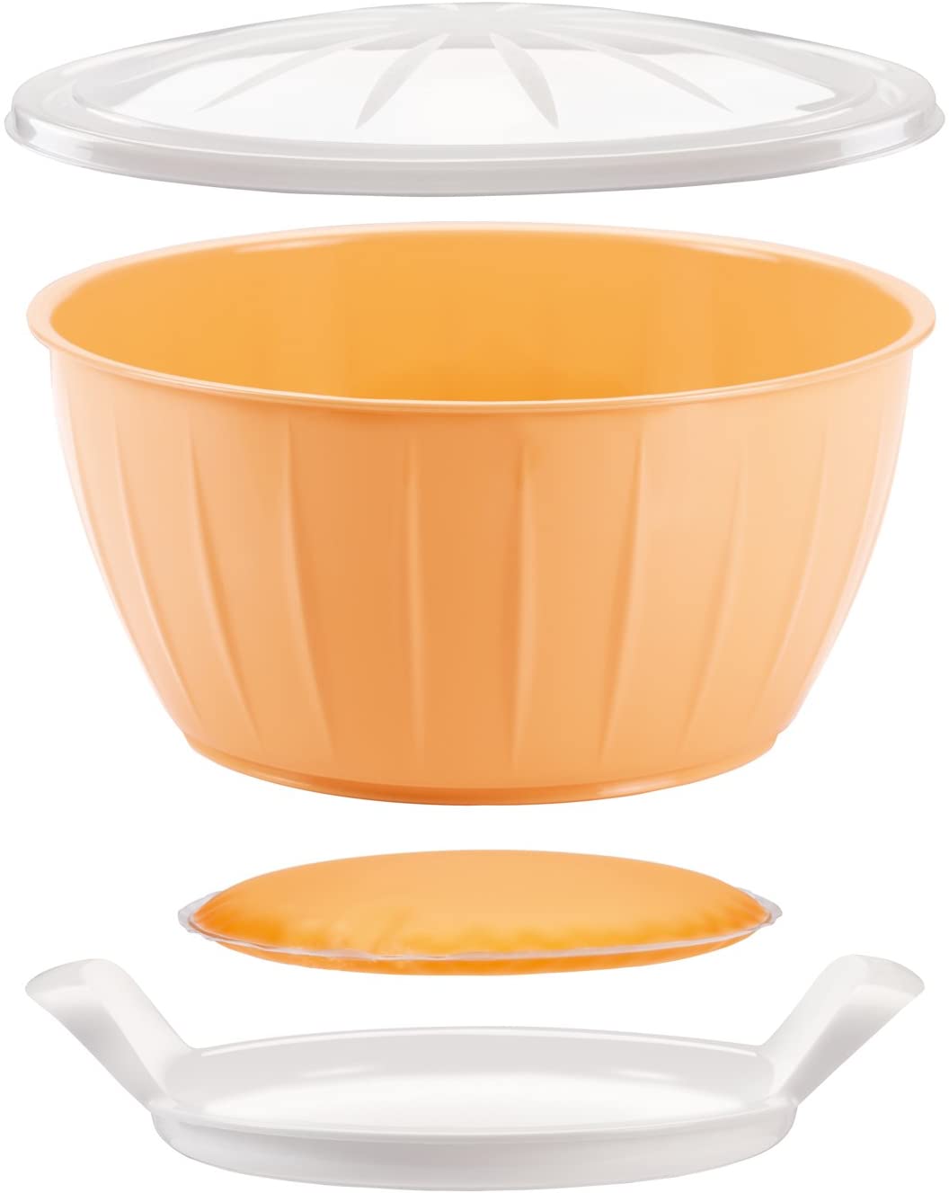 Tescoma Delicia Plastic Dough Bowl, 26 cm White/Yellow