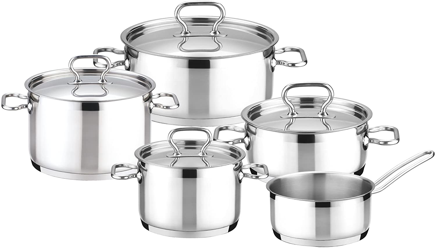 Tescoma Home Profi 9-Piece Stainless Steel Cookware Set