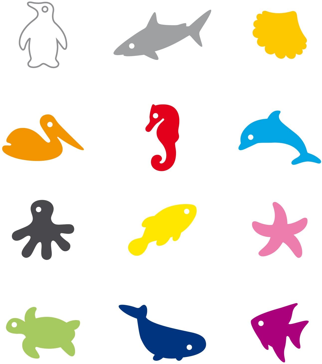 Tescoma Mydrink 12-Piece Glass Tags, Ocean