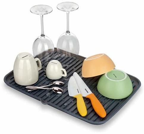 Tescoma Silicone Draining Rack 42 x 24 cm Cleaning Kit, Assorted