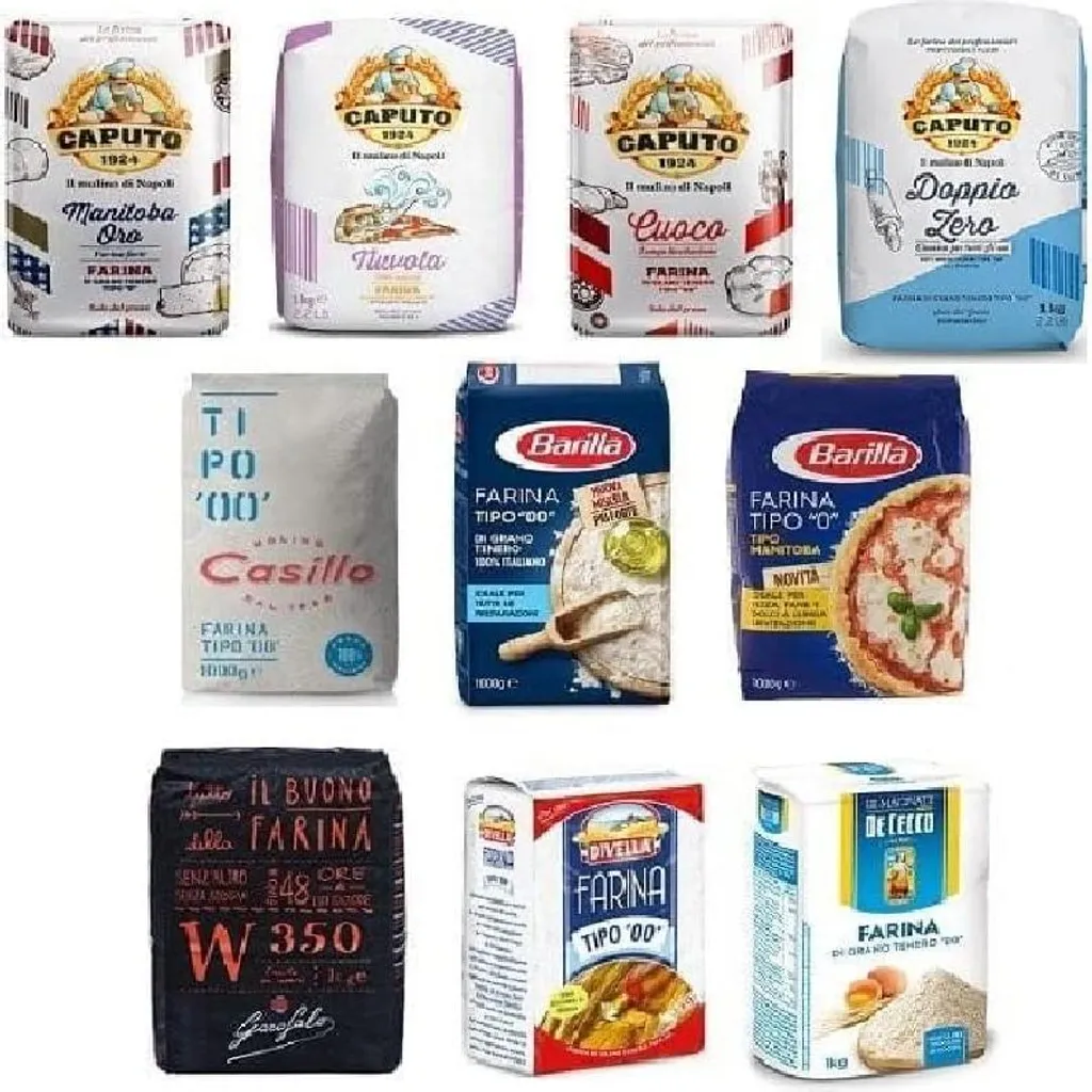 Test package Farine Italiane Italian flour Caputo De Cecco Divella Barilla Casillo (10 x 1Kg) 10000g