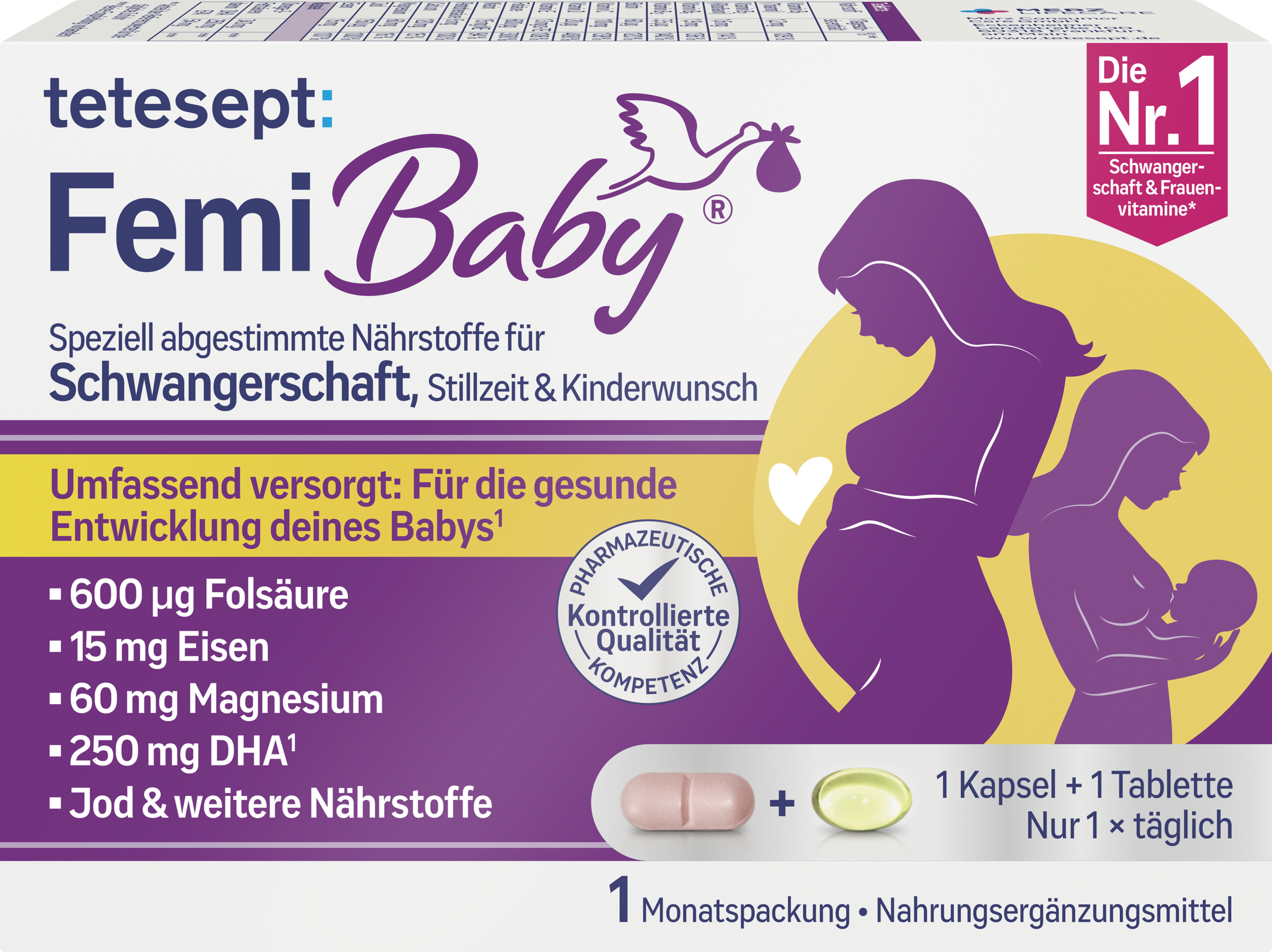 tetesept Femi Baby capsules and tablets 61.8g
