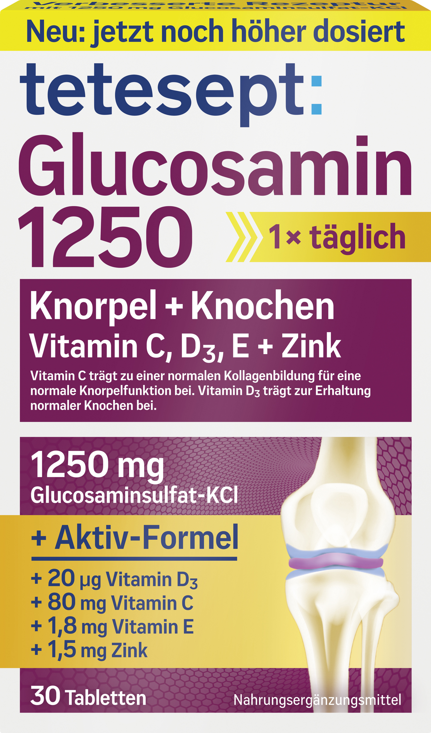 tetesept glucosamine 1250 tablets