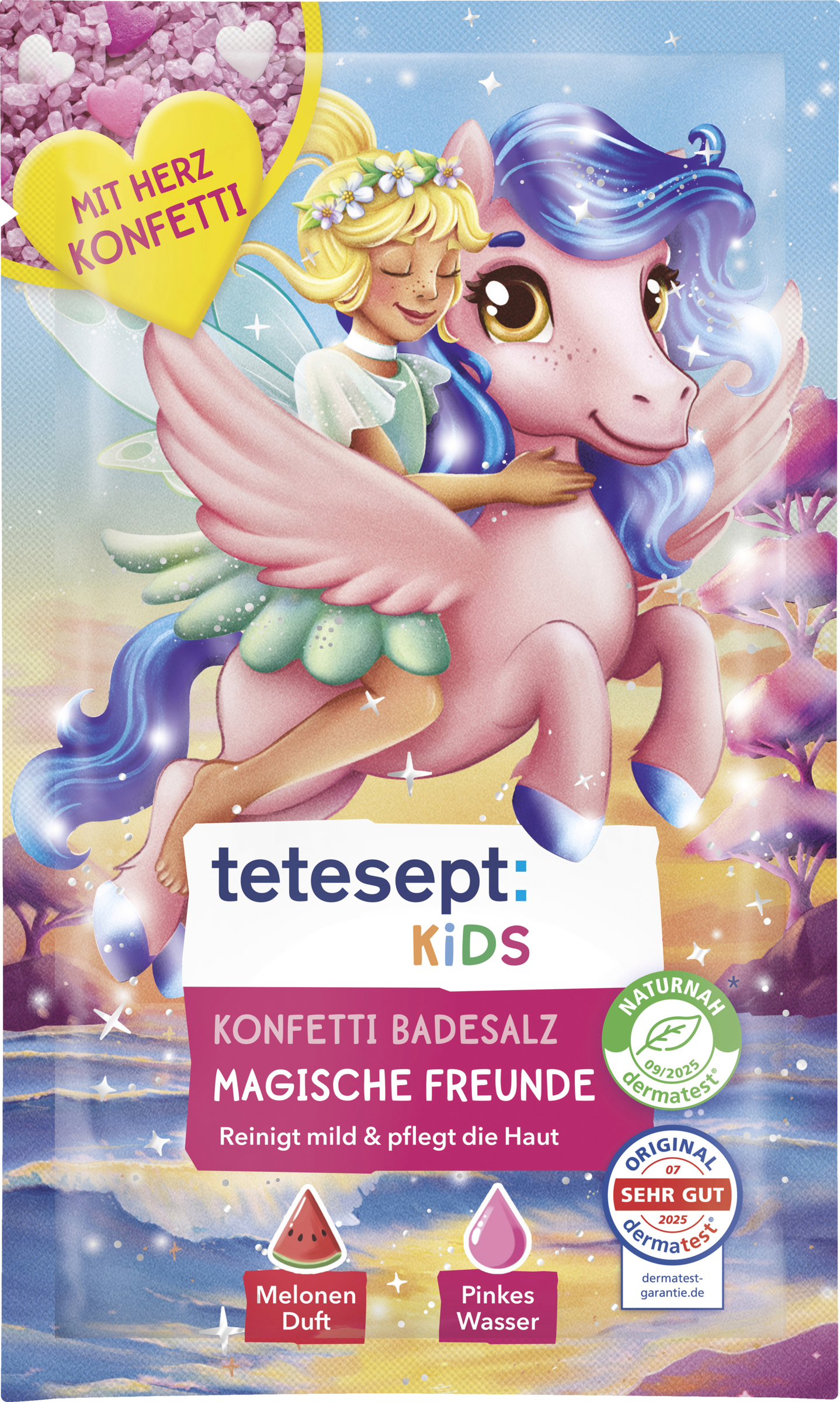 tetesept Kinder Badespaß tetesept Kids Bath Fun Confetti Bath Salts Magical Friends 45g