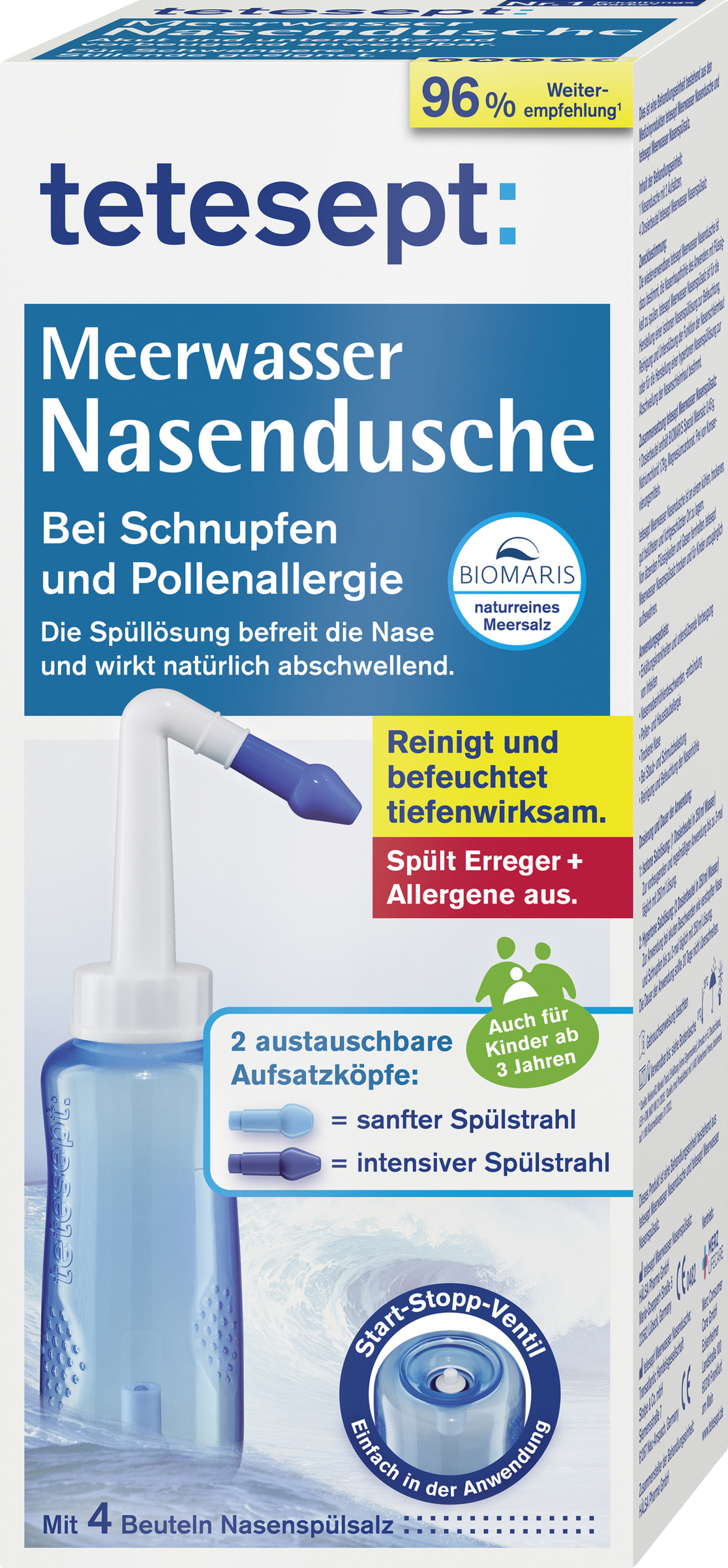 tetesept Seawater Nasal Rinse Set