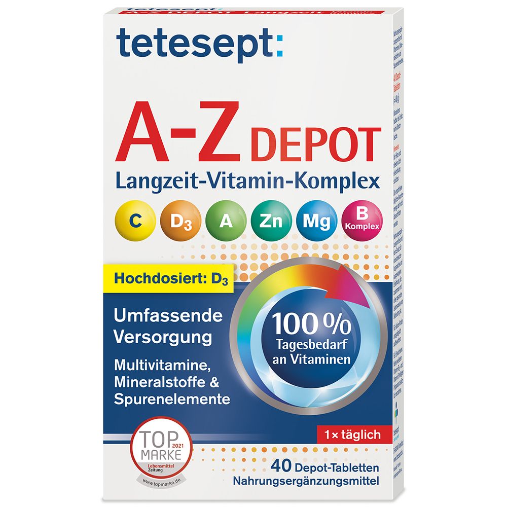 tetesept® A-Z DEPOT long-term vitamin complex 40 St