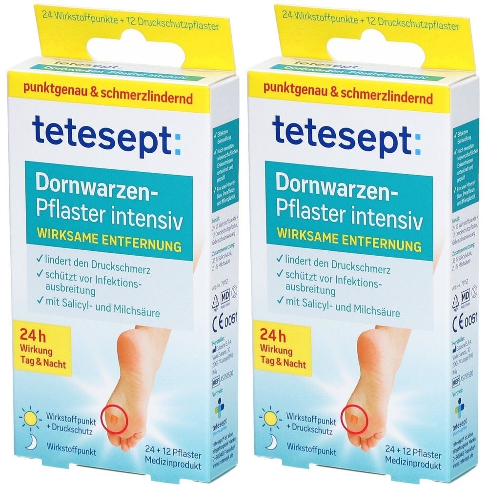 tetesept® Intensive Plantar Wart Plasters